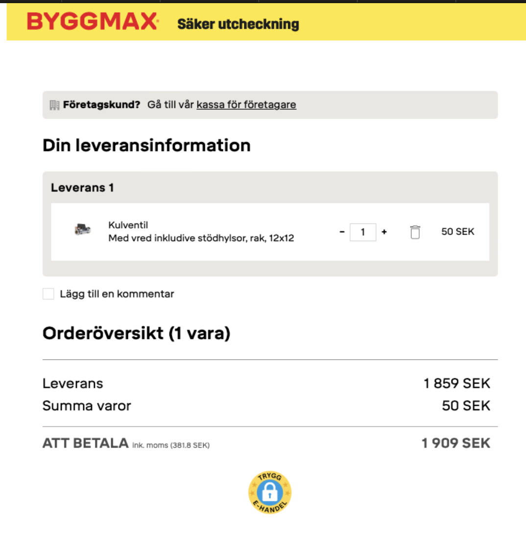 Hur Motiverar Byggmax Sina Fraktpriser Sida 2 Byggahus Se