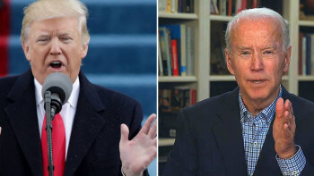 Donald Trumps vs Joe Bidens hus - två presidentkandidater galna i hus