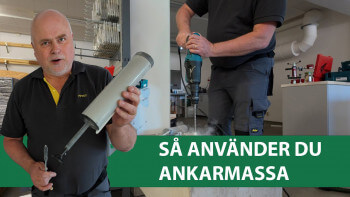 Montera ankarmassa i betong – så gör du