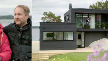 Kaxig låda i kontrast mot sekelskifteshusen på Värmdö - Grand Designs