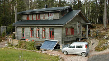 Byggde hus av halm och lera