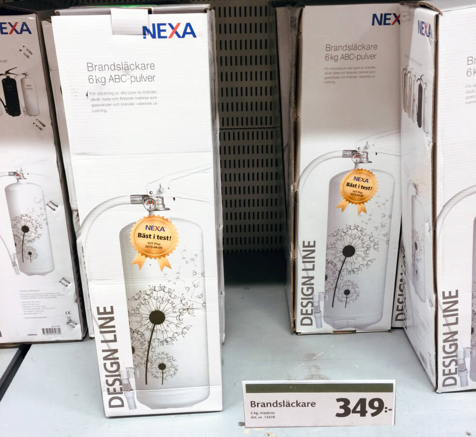 NEXA brandsläckare Design line 6 kg