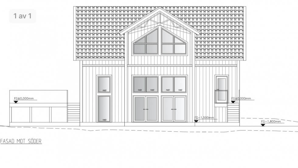 Ritning huset