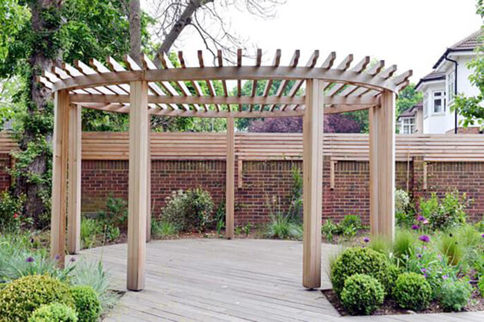 Rund pergola