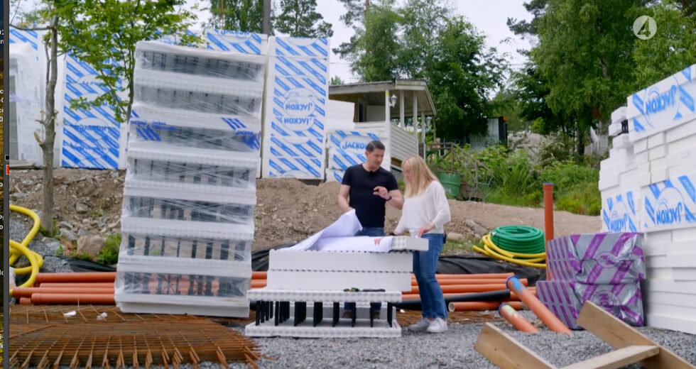 Husbygget pågår i Vikinghill