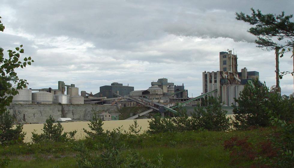 Cementfabriken i Slite på Gotland.