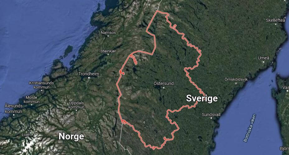 Händelsen skedde vid en sjö i Jämtlands län.