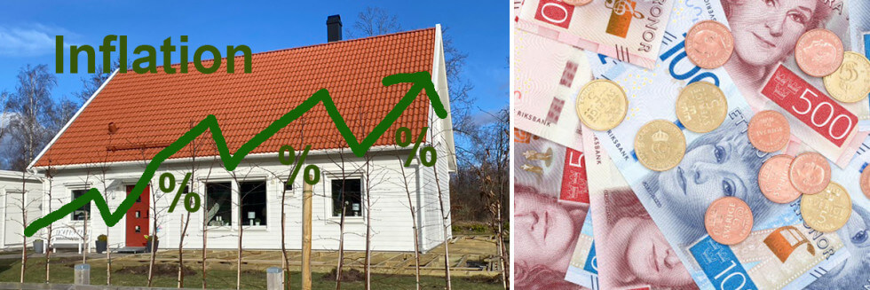 Den höga inflationen "äter upp" bolånen.