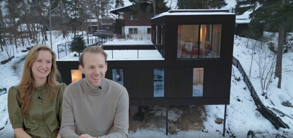 Bygger hus på styltor och sparar berget i Trångsund - Husdrömmar