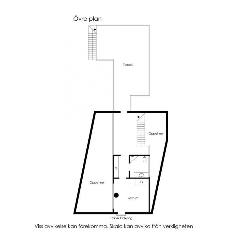 Planlösning övre plan