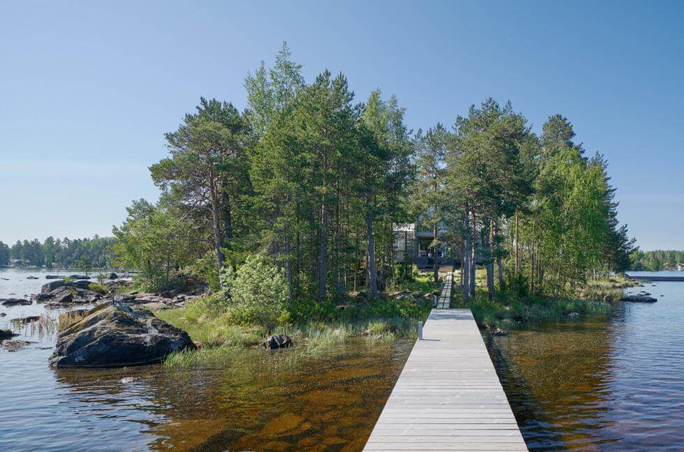 Sjön Runn med brygga