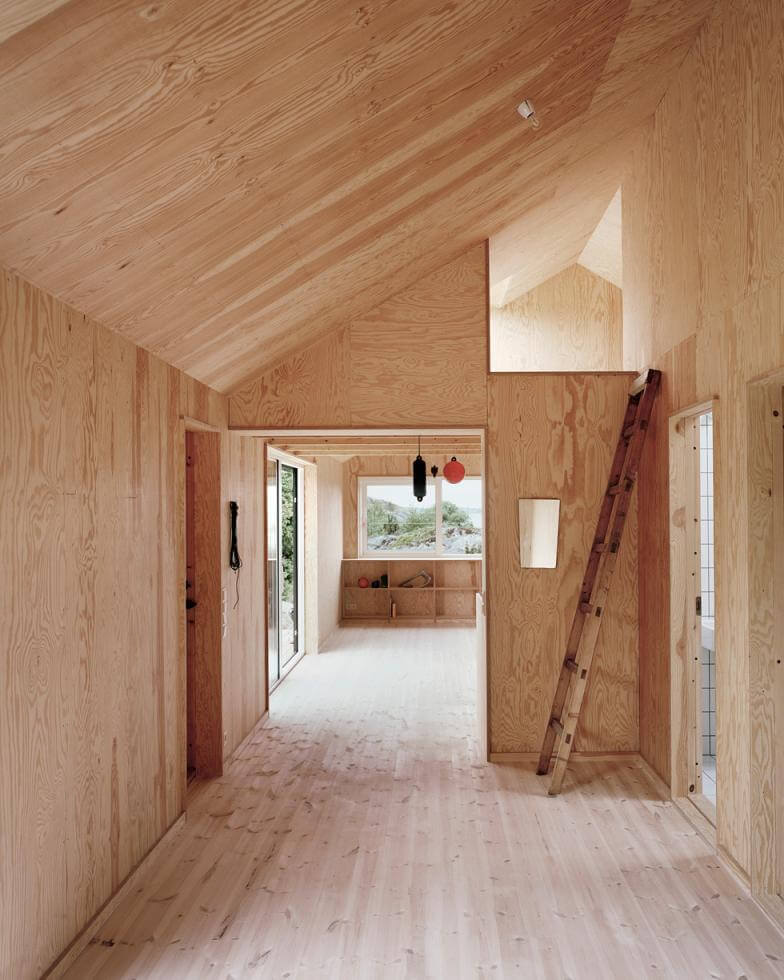 Innerväggar i plywood