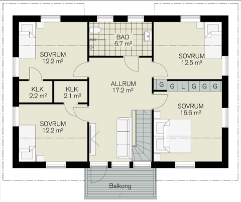 FIskarhedenvillan Tranan plan 2